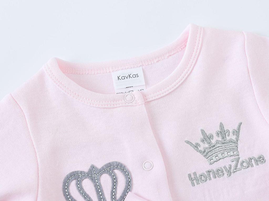 Herbst Langarm Baumwoll-Body für Babys & Kleinkinder (0-1 Jahr) mit Druckknöpfen im Schritt
