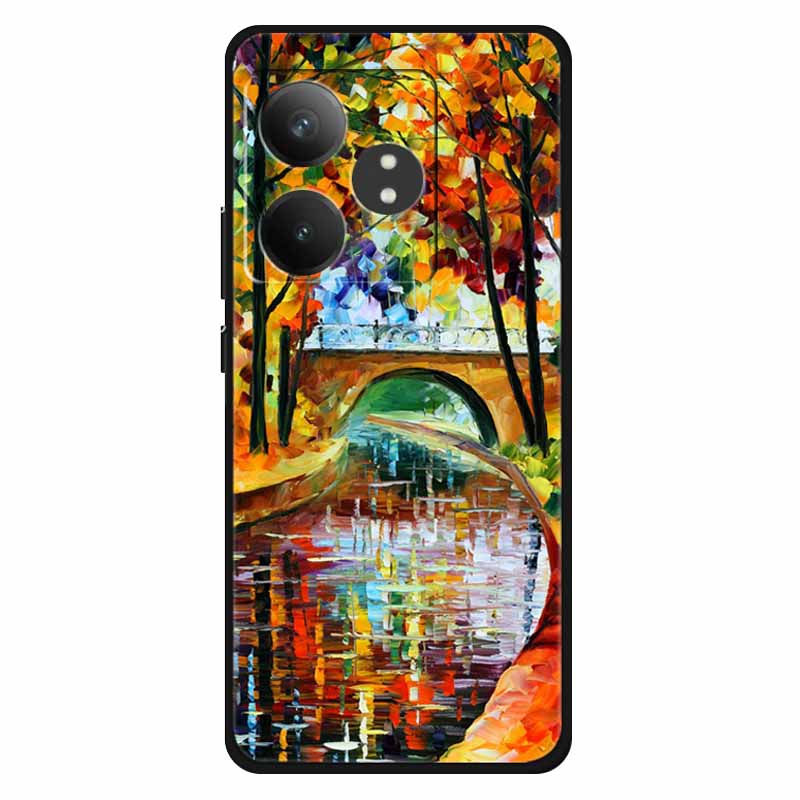 Funda For Realme GT 6T / GT 6 Cases Silicone Planet Painted TPU Soft Phone Back Cover For RMX3853 Protective Coque RMX3851  GT 6