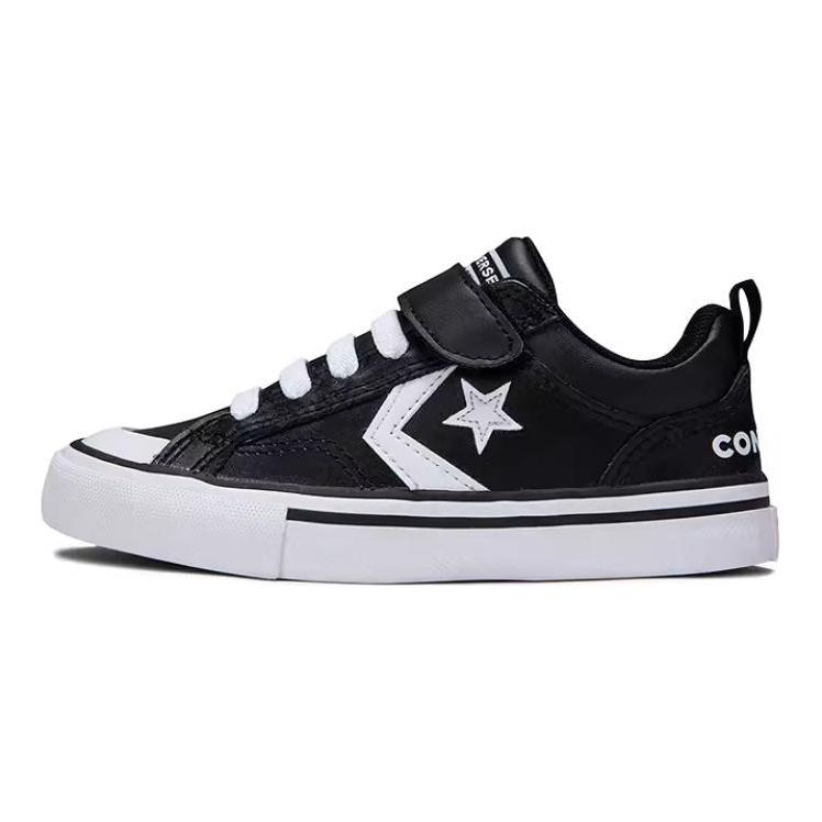 Converse Pro Blaze Pásek Ox Pohodlné Všestranné Nízké Dětské Skateboardové Boty Dětské Tenisky Černé A08477C