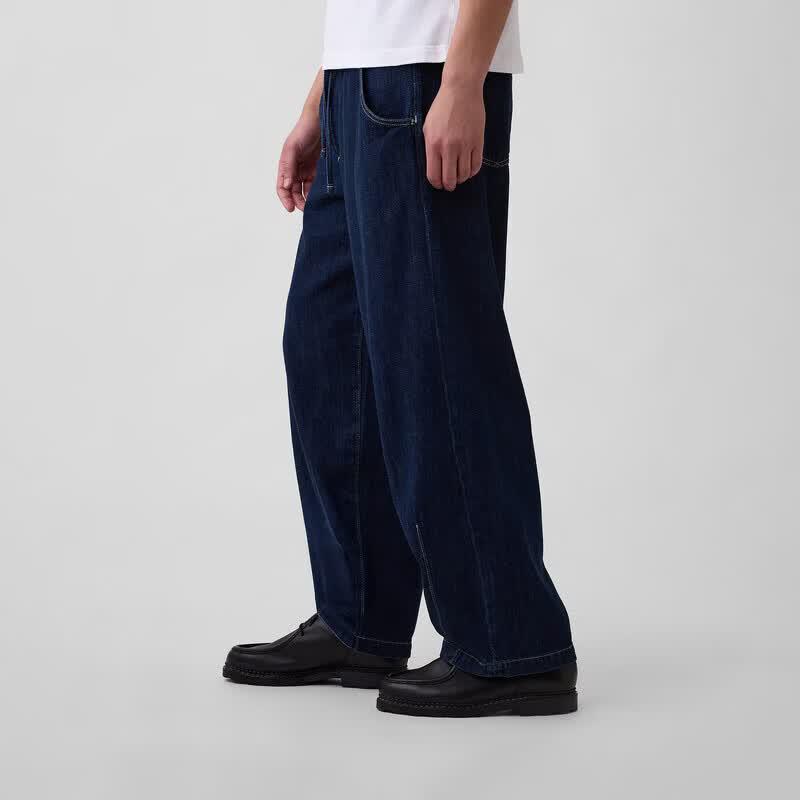 GAP Men's Summer 2026 Loose Fit Wide-Leg Drawstring Jeans
