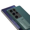 Samsung S25+ Ultra-thin Plain Leather Phone Case: Creative Hard Shell, Stand Function, Protective Cover for S25 Ultra