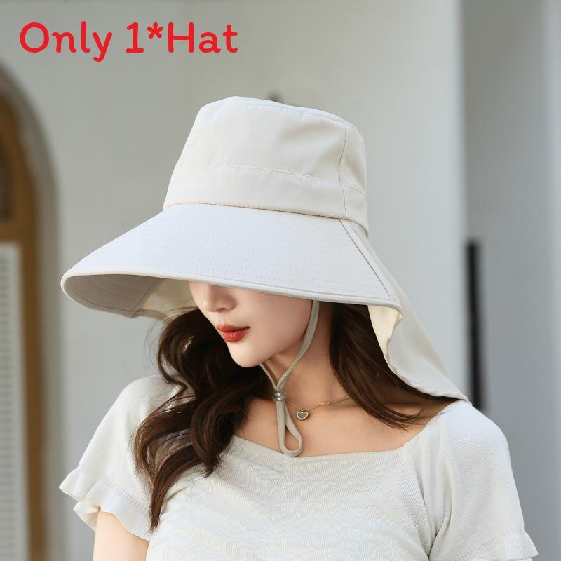 Summer Sun Protection Fisherman Hat With Wide Brim For Women Outdoor Activities
