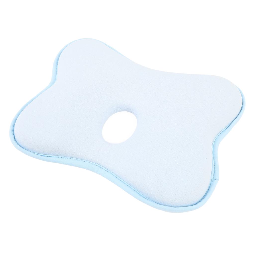 Pernă pentru modelarea bebelușului Preveniți capul plat, spumă cu memorie, orificiu central moale, pernă de dormit ergonomică pentru sugari