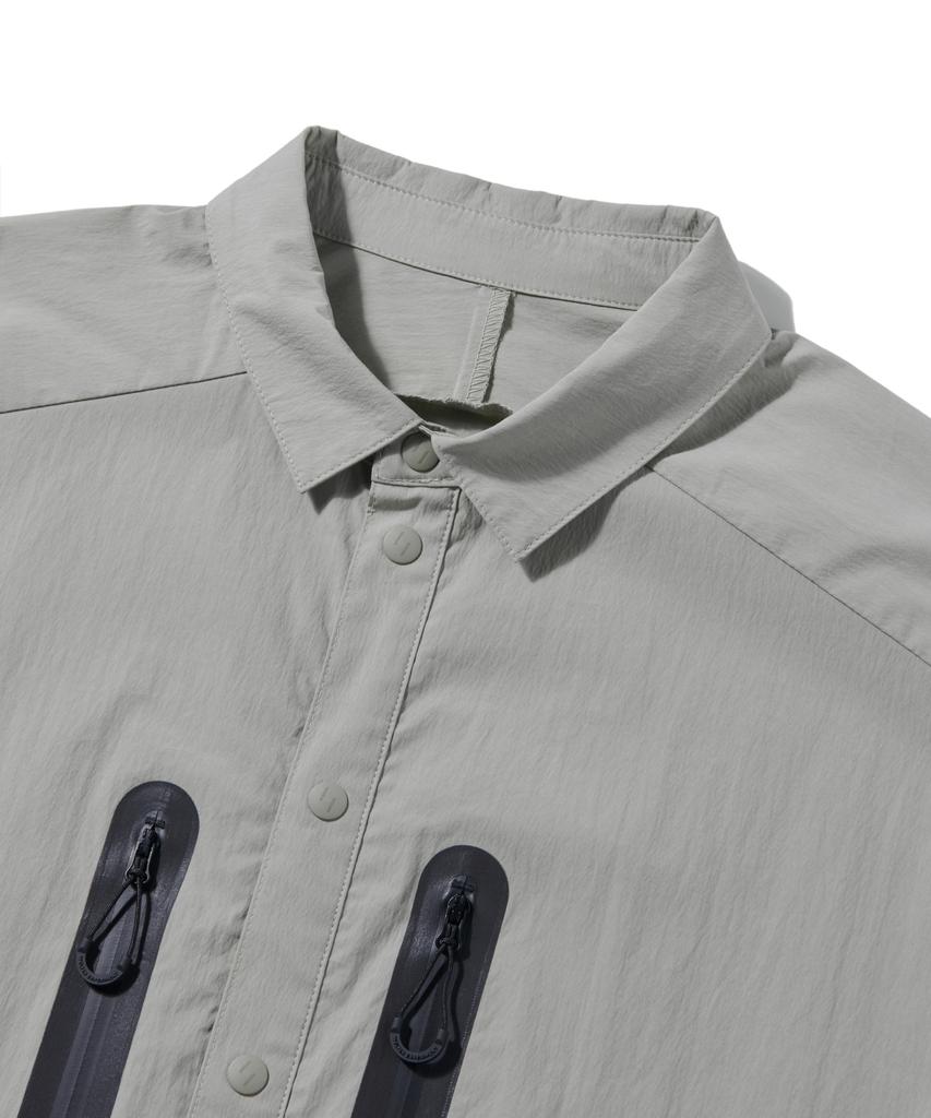 Welteoigseupelimeonteu Wcl007_Light Reflection Pocket Shirts_Warm Gray