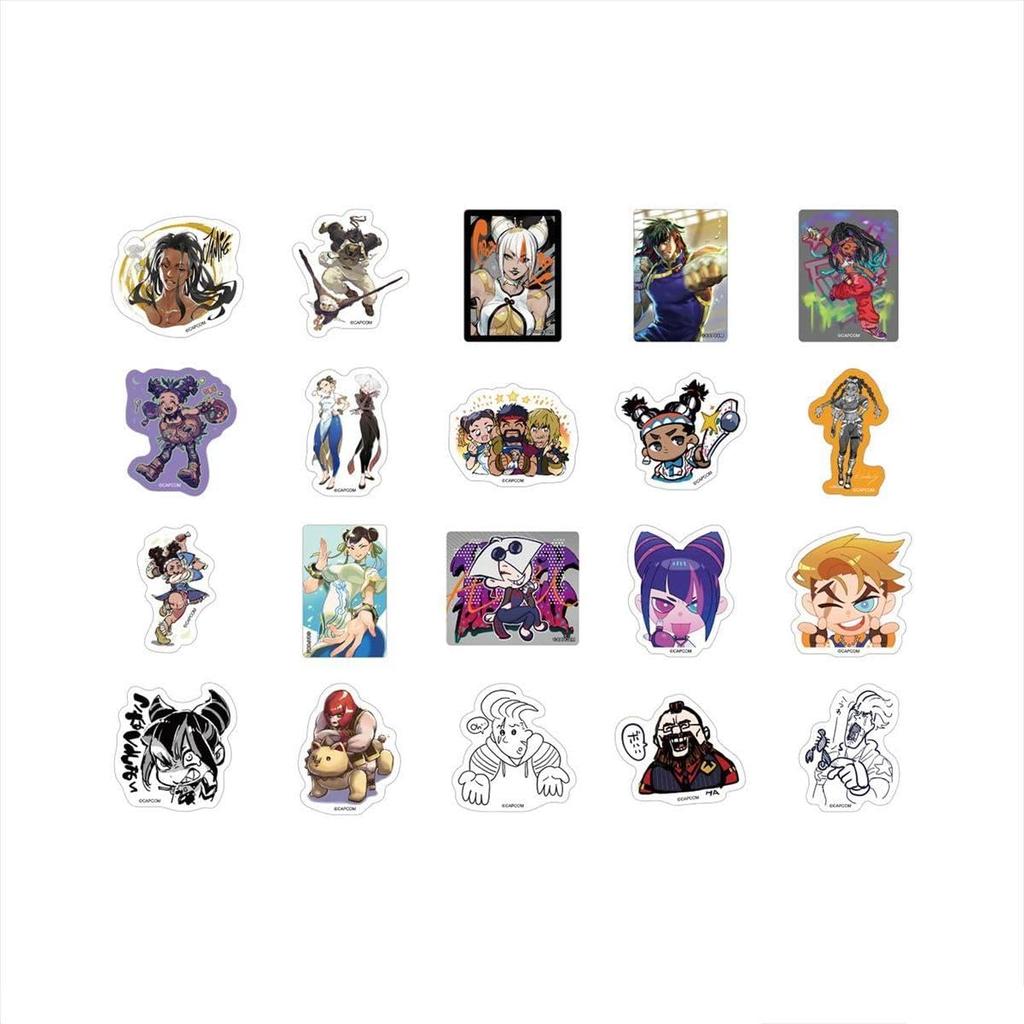 Capcom Street Fighter 6 Variety Die-Cut Sticker Set A, Approx. H60 x W60mm, Paper, PP
