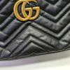 [Použitá] Gucci GG Marmont Malá prošívaná taška přes rameno 'Černá' - Dobrý stav #9XXEWF