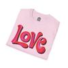 Love Shirt | Retro Valentine T Shirt | Groovy Love Tee | Cute Pink Graphic Shirt | Unisex Valentine Gift | Sweet Heart Tee