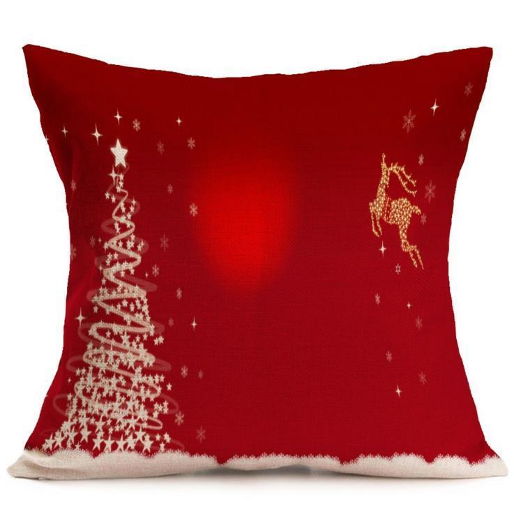 Vibrant Multicolor Christmas Santa Claus Cushion Cover Pillow Case For Stylish Car Decor