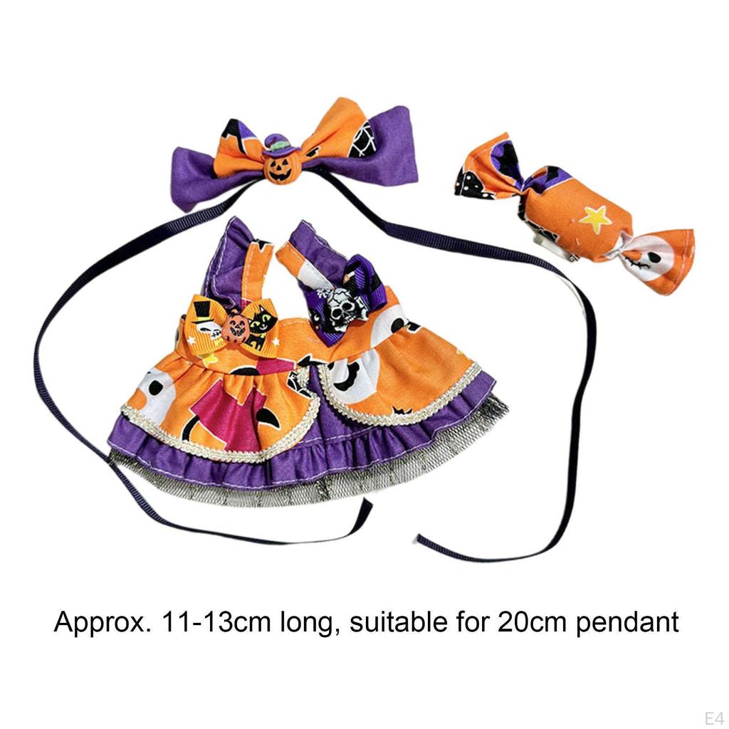 3 Pieces Dolls Halloween Clothes 20cm Doll Miniature Cute for