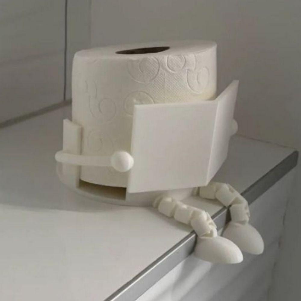 Reusable 3D Printed Tissue Holder Creative Towel Roll Rack  Bathroom Accessory