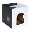 In 1 Corrugated Paper Cat Bed Cat Scratcher Double Layer Cat House Pet Supply