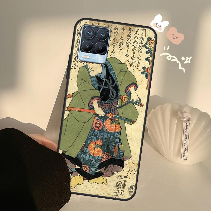 

Japanese Samurai Warrior Case For Realme GT7 Pro GT6 C65 C67 C61 C53 C55 C51 C25 C63 C71 C75 11 12 13 14 15 Pro Plus Realme 12 Pro Plus