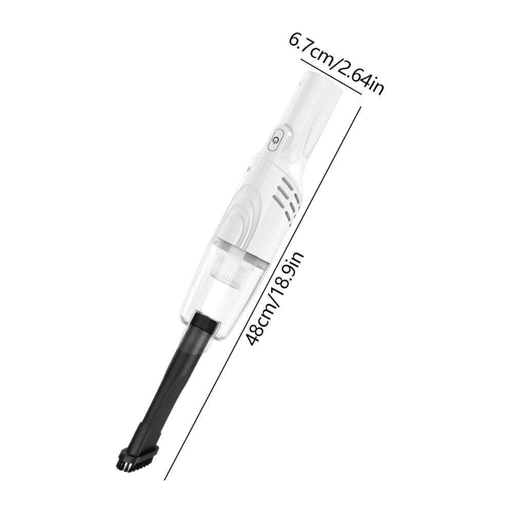 Kabelloser Mehrzwecksauger USB Wiederaufladbar Handstaubsauger mit Starker Saugkraft Drehbarer Griff für Zuhause Auto Tierhaare