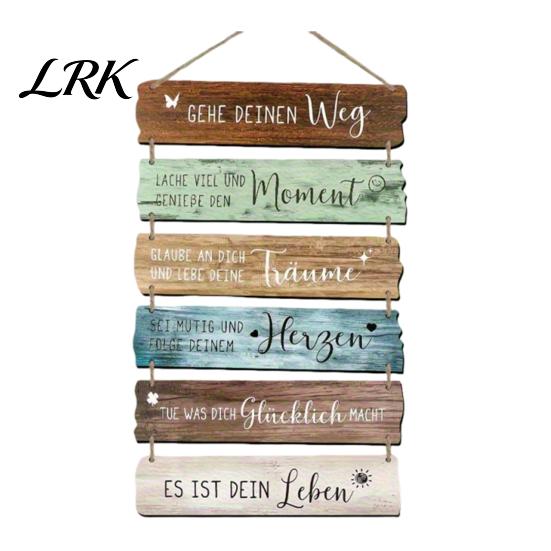 Bedroom Wall Accent Inspirational Wooden Hanging Sign, Summer Surf Kids Positive Quote Plaque, Decorative Wood Plaque Farmhouse String Sign