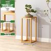 Minimalist Solid Nanmu Wood Floor Flower Stand