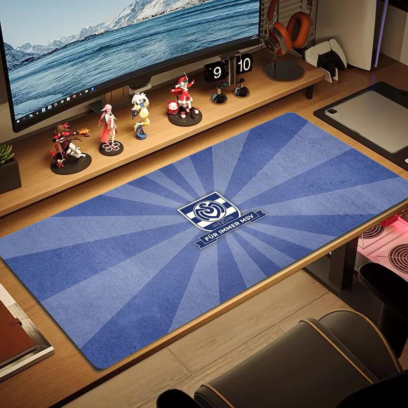 Tappetino Mouse Msv Duisburg Grande Cuscino Tavolo da Gioco Antiscivolo Laptop Tablet Mousepad Grande Tappetino XXL Mini PC Playmat Con bordo bloccato_xia