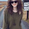 Korean Style Lazy Style Fake Two-piece Sweater Women's Autumn and Winter Casual Inner Top
