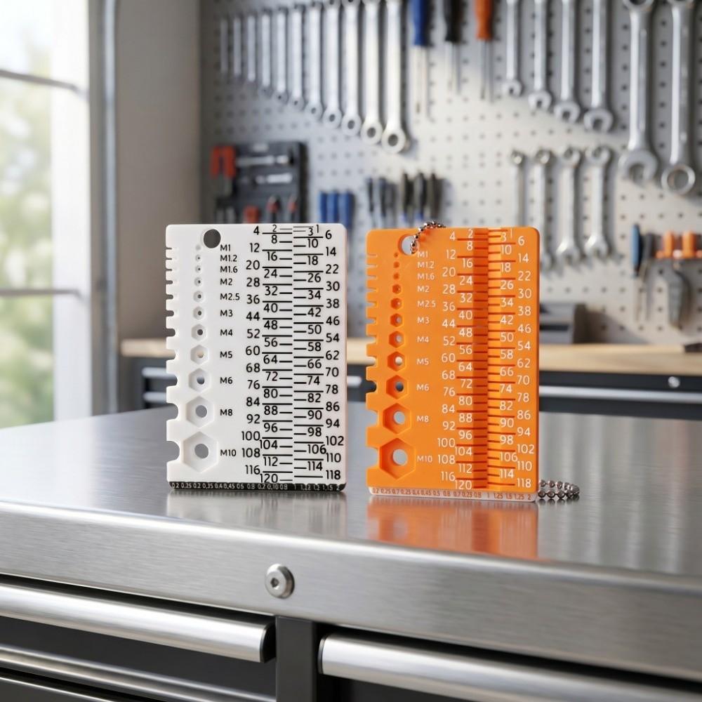 Easy Use Thread Checker M1-M10 Specifications Size Gauge Screw Measuring Tool  Workshop Use