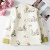 Chinese Style Floral Padded Jacket with Frog Buttons