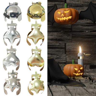 4Pcs/Set Automatic Candle Extinguisher Metal Round Heart Star Candle Wick Flame Snuffer