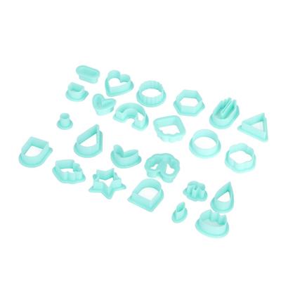 24pcs Various Shapes Clay Earring Cutters Plastic Polymer Clay Molds Necklace Making