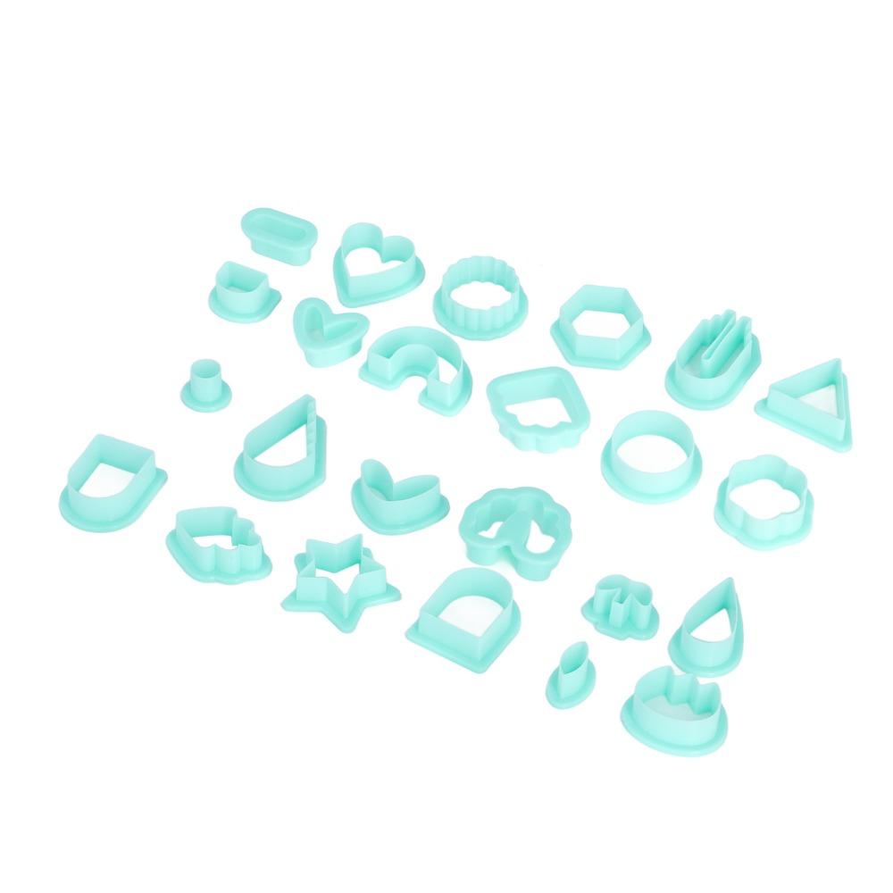 24pcs Plastic Polymer Clay Cutters Various Shapes Boho Clay Cutters  Necklace Making