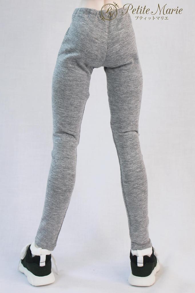 [Petite Marie] 13 DD Compatible 910 Length Leggings, Light Gray, Tights, Fitness Pants, Leggings, Daily Pants, Casual Pants, 60cm Doll, BJD, Doll