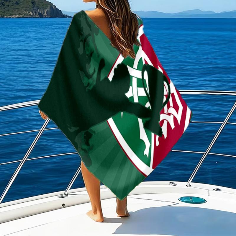 Flumi-nense Football Club Printed Beach Towel, Super Soft Microfiber, Perfect Gift Birthday, for Pool, Beach, Travel, for family and friends