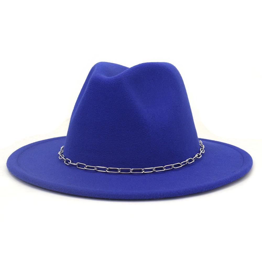 Kapelusze damskie nowa jesienno-zimowa filcowe kapelusze fedora mężczyźni Panama kościół czapka jazzowa dekoracje ślubne kapelusze sukienka pamelas para bodas