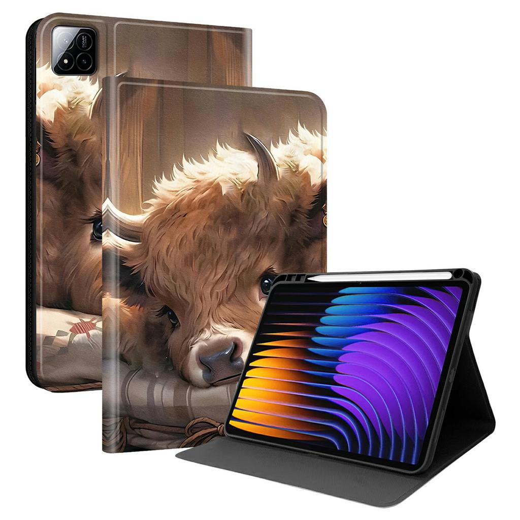 PU Leather Case For Xiaomi Poco Pad X1/Pad 8 Pro/Pad 8/Pad 7 Pro/Pad 7 Pattern Print Tablet Cover Stand with Pen Slot (Stylus Not Included)