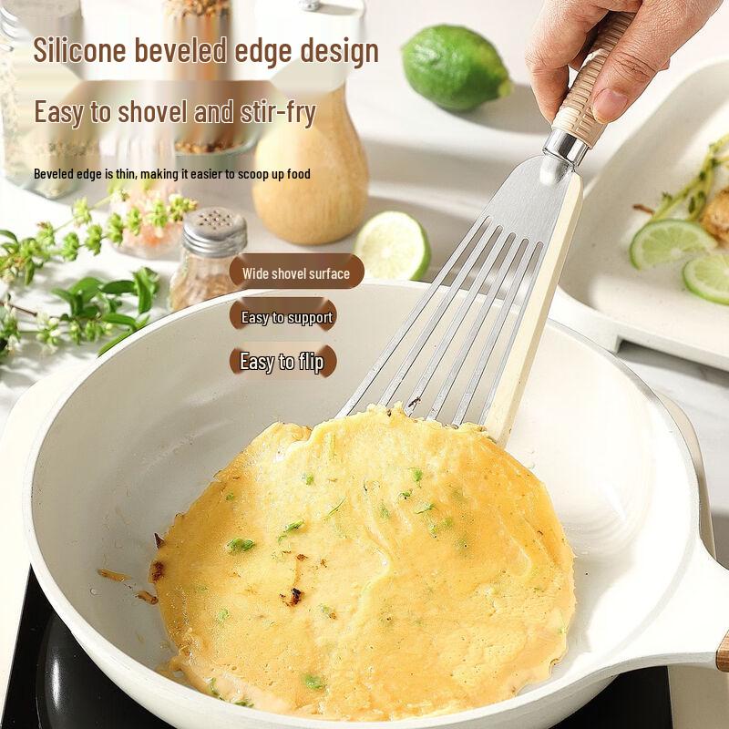 Changbaosen 2-Piece Stainless Steel Silicone Spatula Set
