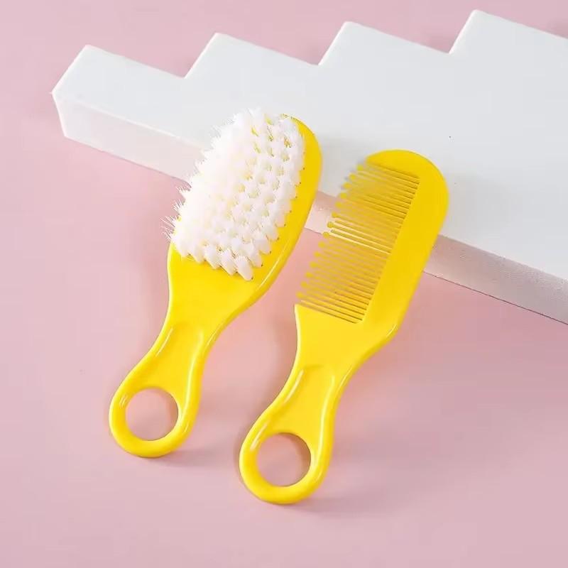 1/2/4Set Baby Hairbrush Comb Portable Newborn Infant Toddlers Soft Hair Brush Head Massager Comb Set Baby Kid Hair Care Supplies