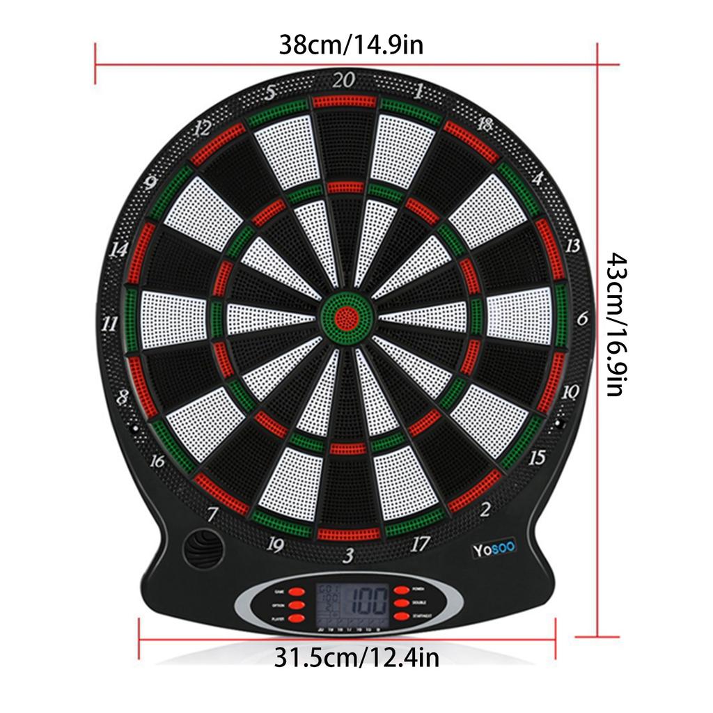 Target Board Professional Electronic Hanging Dartboard LCD Scoring Indicator  Game With Darts Electronic  Games