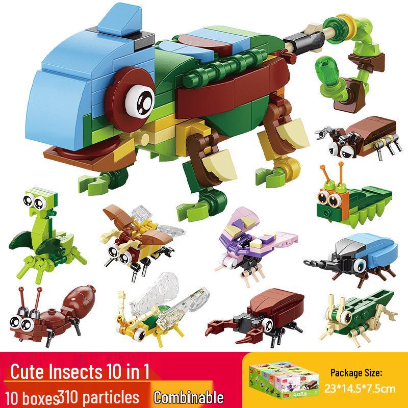 Lele Brothers Bird Paradise Building Blocks - Educational Parrot Model Jigsaw for Kids