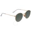 Ray Ban Round Flat Lenses Green Classic G 15 Unisex sunGlasses Rb3447n 001 53