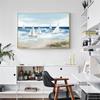 Nordic Abstrakte Strand Weiß Segelboot Ölgemälde Seascape Leinwand Drucke Poster Wand Kunst Bild Home Dekoration Für Wohnzimmer