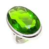 Peridot Gemstone Handmade 925 Sterling Silver Jewelry Ring Size 6.5 O2A74