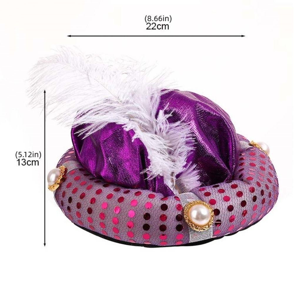 Performance Props Sultan Turban Hats Headpiece Arab Headwear Indian Cap  Men and Women