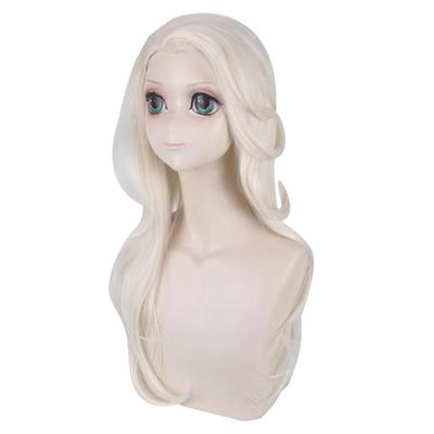 Iirukaa Frozen Elsa Cosplay Perücke, Schal-Haar, Stil für Erwachsene mit Netz, für Fotoshootings, Veranstaltungen, Halloween und Kostüme