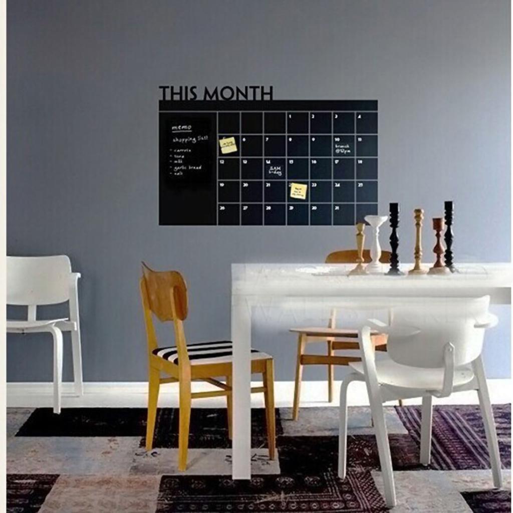 Blackboard Wall Sticker  Production PVC Chalkboard Calendar Whiteboard Stickers for Classroom Hom