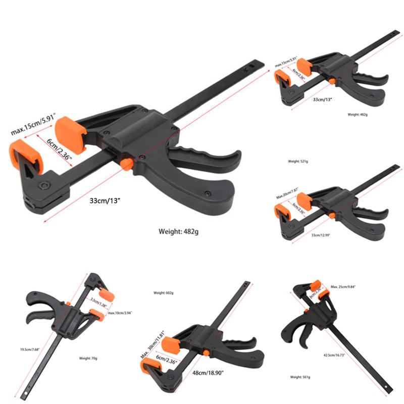 Adjustable Wood F Clamp 4/6/8/10/12 Inch for DIY and Decorations