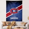 Montreal Canadiens 1909 Logo Tapestry Wall Hanging, NHL Hockey Crest Art, Sports Wall Decor for Bedroom Living Room Man Cave