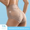 Plus Size Female Summer Ice Silk Sexy Lace 7A Pure Cotton Antibacterial Crotch High Waist Triangle Briefs