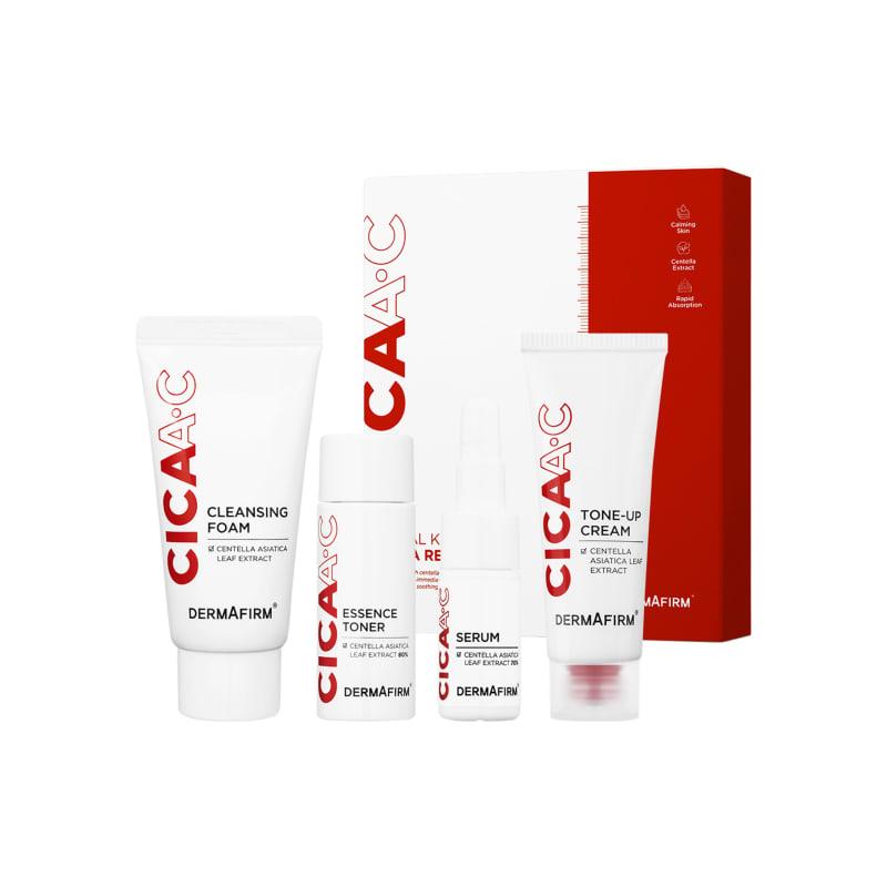 Cica A.C. 4-piece trial kit (Cleansing Foam 30g + Toner 20ml + Serum 5ml + Tone-up Cream 10ml)