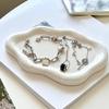 2PCS Artistic Ceramic Trays with Cloud Shape for Modern Home Enhancement and Photo Event Blending Seamlessly Anywhere