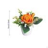 Artificial Potted Rose Flowers Fake Plants Decoration Table Ornament for Banquet Bedroom