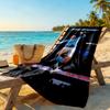 Haaland Customize Your Name Beach Towel Quick-Dry Soft Microfiber Ideal for Travel Outdoor Swim Pool Yoga Surf Camping Hiking Gym Gift Holiday