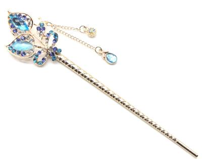 Miaomyao Japanese Hair Ribbon Pink Gold Hair Accessory [Miaomyao] Hairpin, Style, Tomesode, Ornament, Metal, Pair, Couple, Tulip, Flower, Motif,