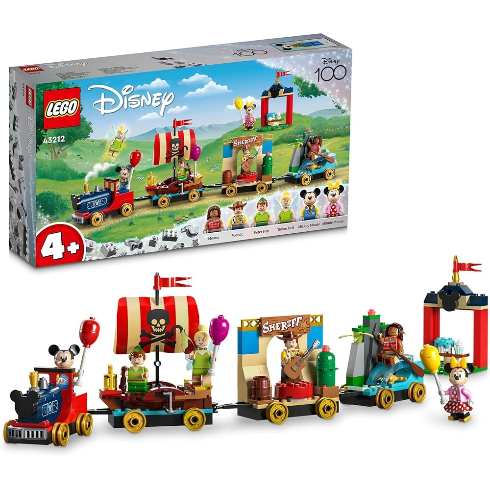 

LEGO Disney Happy Train Toy Set Building Blocks Educational Gift for Kids Ages 4-6