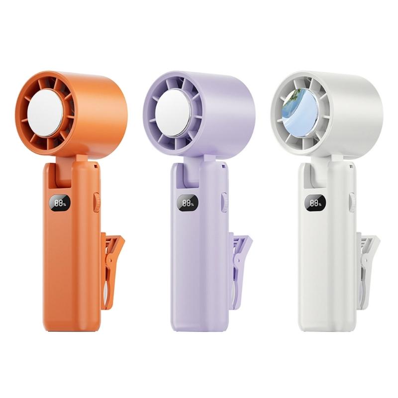 High Speed Rechargeable Fan Outdoor Portable Handheld Powerful Turbos Fan Outdoor Light Weight Coolers Enduring